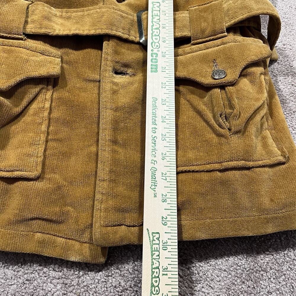 Vintage Northwest Corduroy Sherpa Lined Belted Jacket Womens Large - Picture 16 of 16